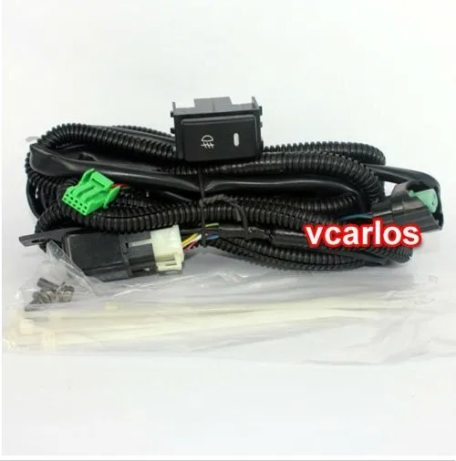 

Vcarlos top quality LED fog lamp with harness, wiring kit and switch for NISSAN Micra MARCH 2010~ON