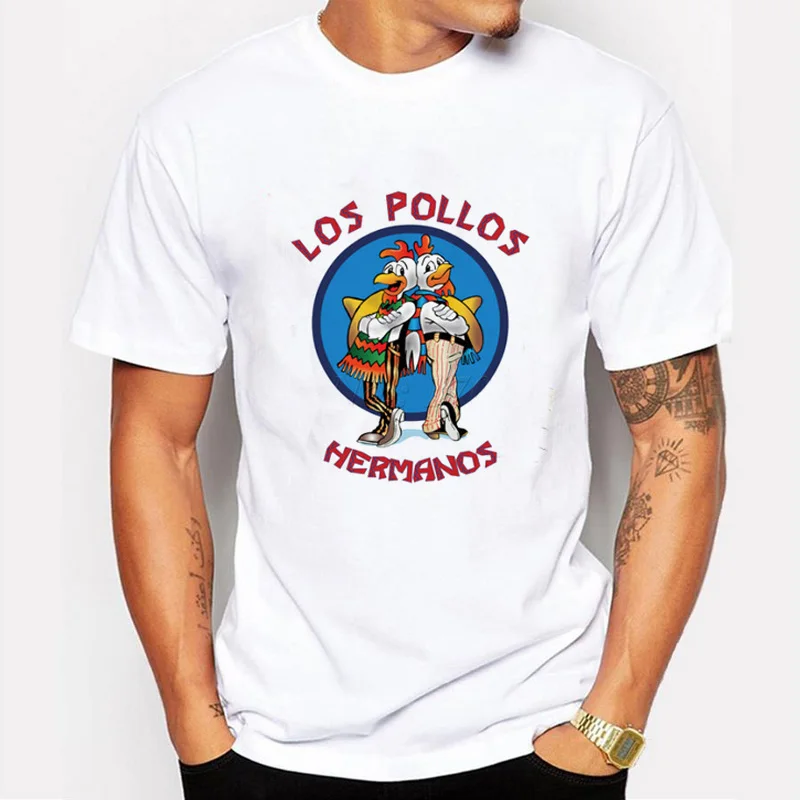 Мужская модная рубашка 2018 LOS POLLOS Hermanos футболка Chicken Brothers с короткими рукавами