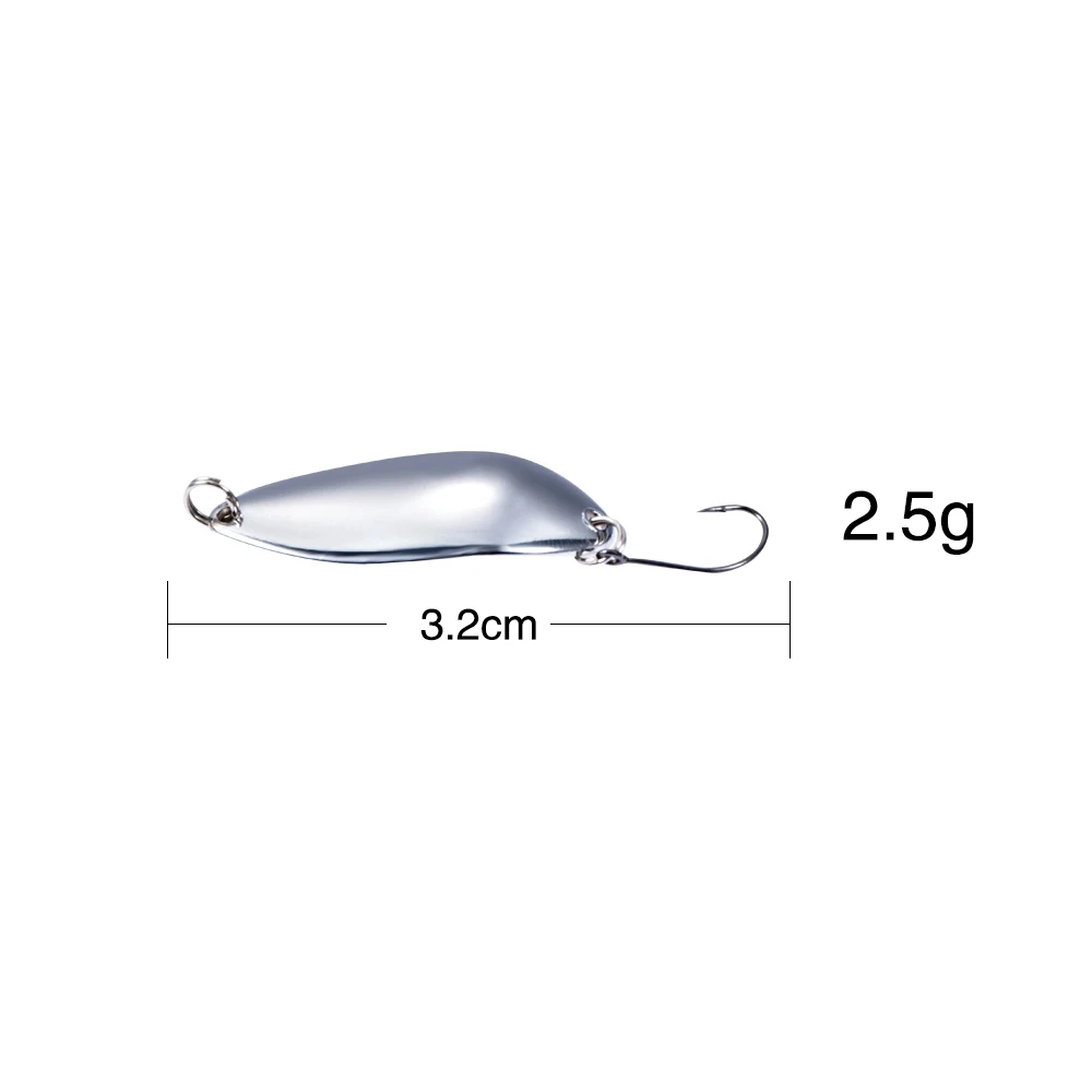 Рыболовные приманки Peche Spinner, форель, ложка, Shads, воблеры, джиг, приманки, VIB, жесткие приманки с блестками для ловли карпа, рыболовные снасти, Pesca Isca - Цвет: SL 2.5g