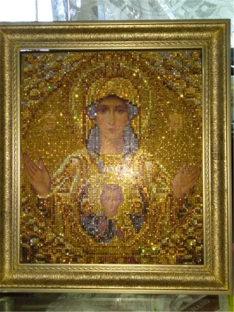 5D круглая алмазная живопись и сделай сам Алмазная вышивка крестиком домашний декор Алмазная вышивка мозаика религиозная для подарка