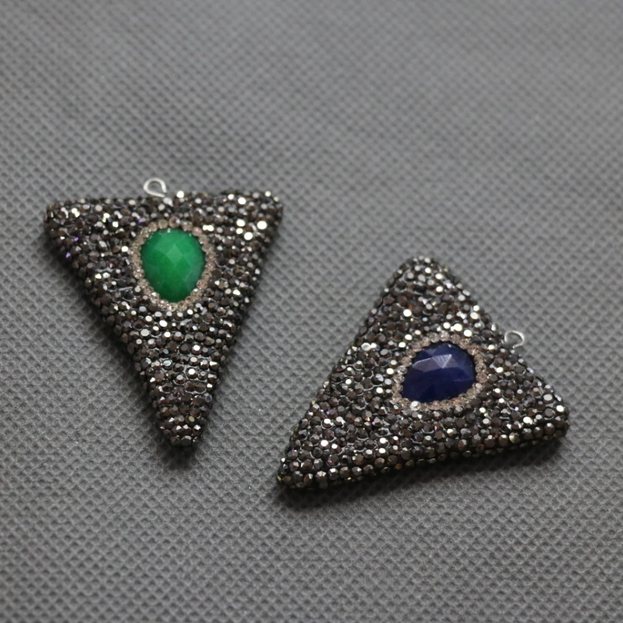 5 шт. Druzy серое хрустальное ожерелье кулон сексуальные бусины из драгоценного