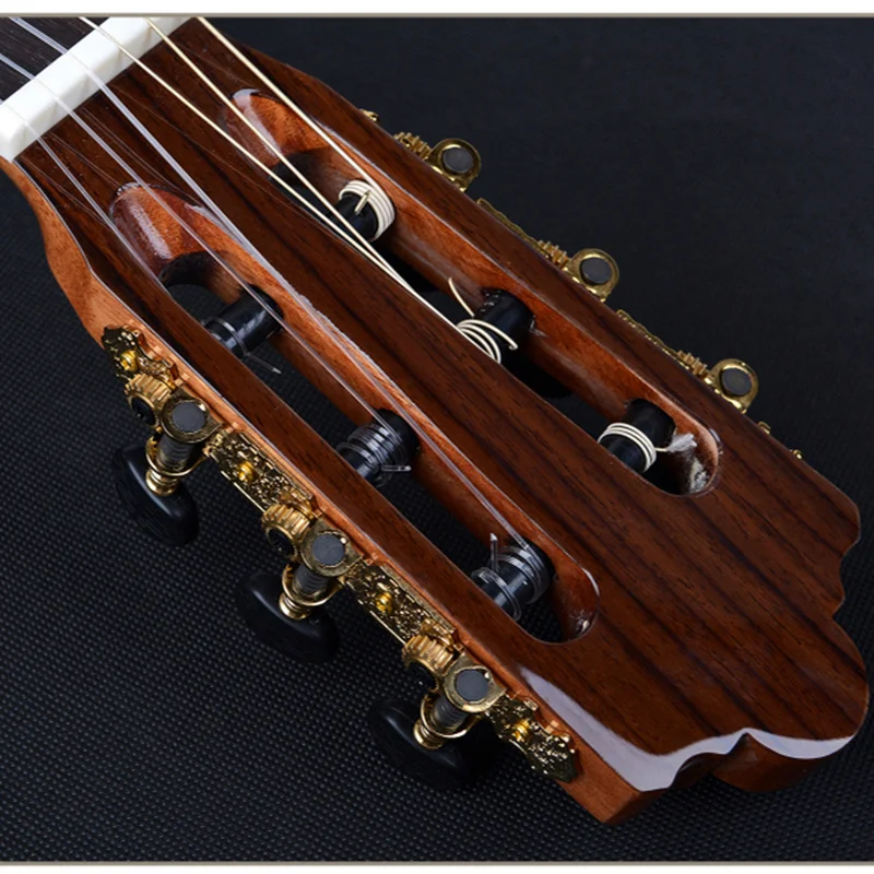 Топ твердая ель Классическая гитара акустическая электрическая нейлоновая