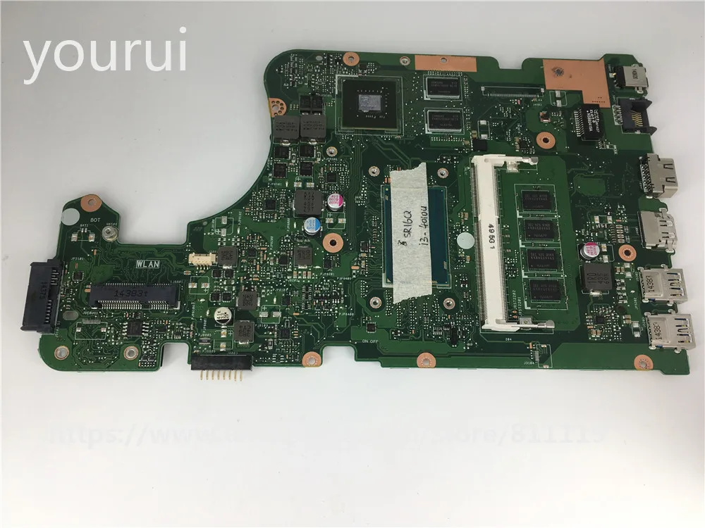 

yourui For ASUS X555LD Motherboard X555L REV 2.0 Mainboard Processor i3-4010u 4GB RAM Memory Fully Tested