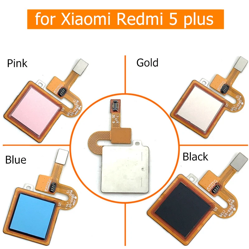 Для Xiaomi Redmi 5 Plus плюс отпечатков пальцев Сенсор шлейф Touch ID Кнопка возврата для 5Plus