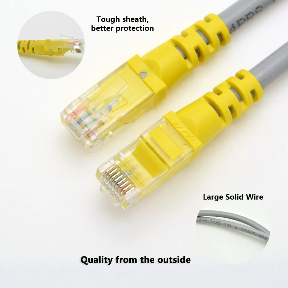 50 шт./лот 0.5 м UTP CAT6 кабель RJ45 сети твердого Чистая медь витая пара патч Панель