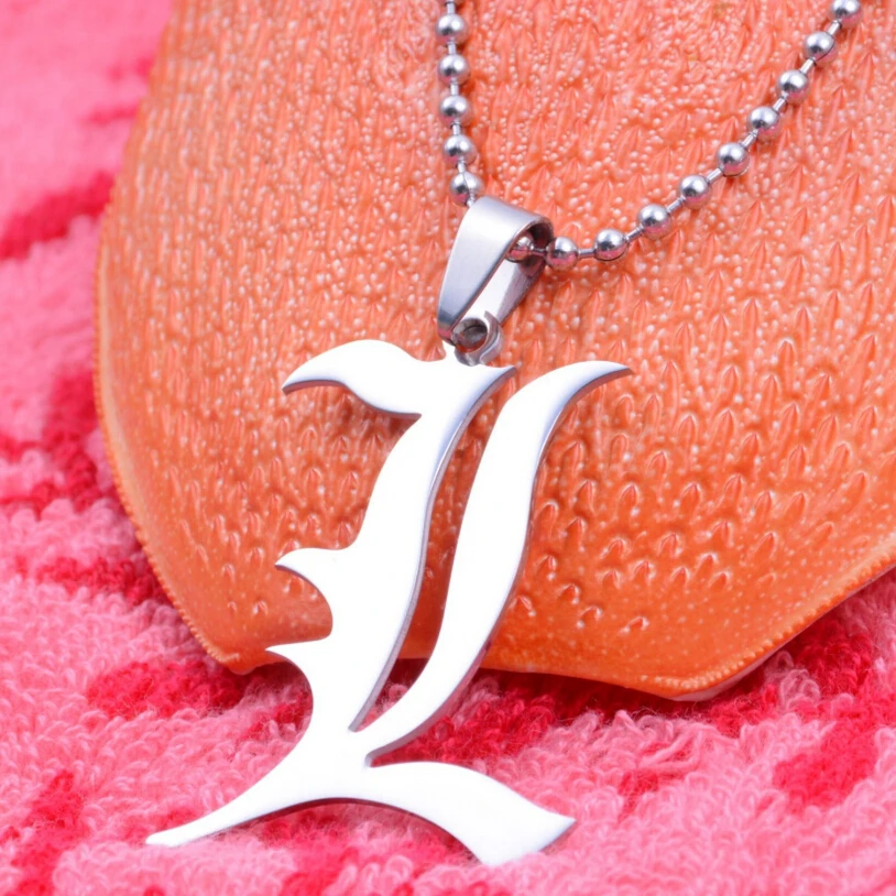 Ожерелье из японского аниме Death Note ожерелье с надписью L Lawliet Kira кулоном|pendant