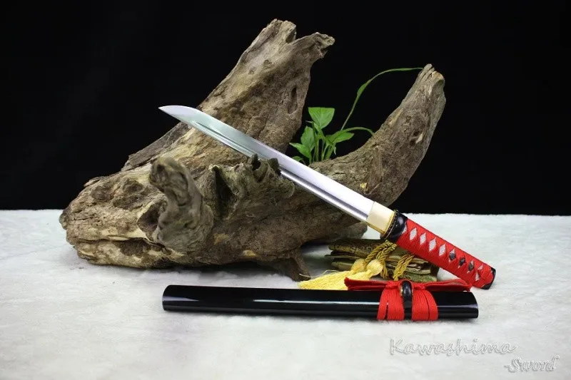 Японский самурайский меч ручной работы Wakizashi/Танто высокоуглеродистой стали Полный Тан резкость готовы для резки бумаги
