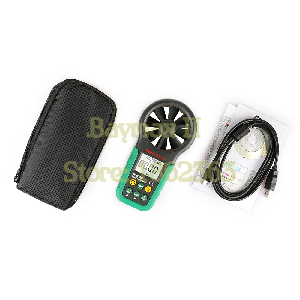 Цифровой анемометр Mastech MS6252B с ЖК дисплеем|anemometer wind meter|volumevolume meter |