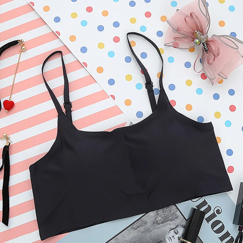 Женские топы для девочек бесшовные Топы на бретельках ажурный жилет сна цельный