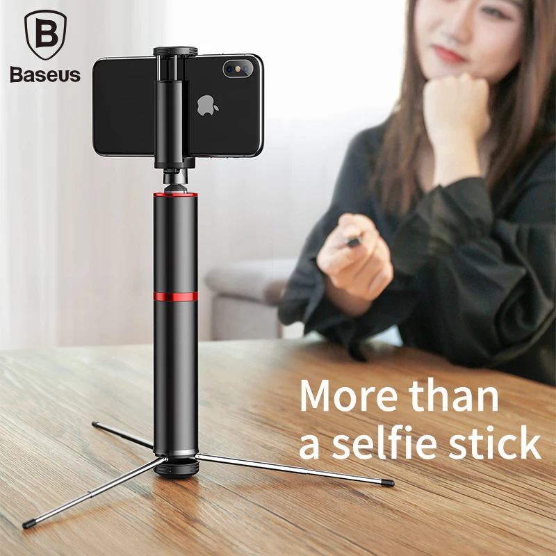 Baseus беспроводной Bluetooth селфи палка Портативный Ручной штатив для телефона, фотокамеры с пультом дистанционного управления для iPhone samsung huawei