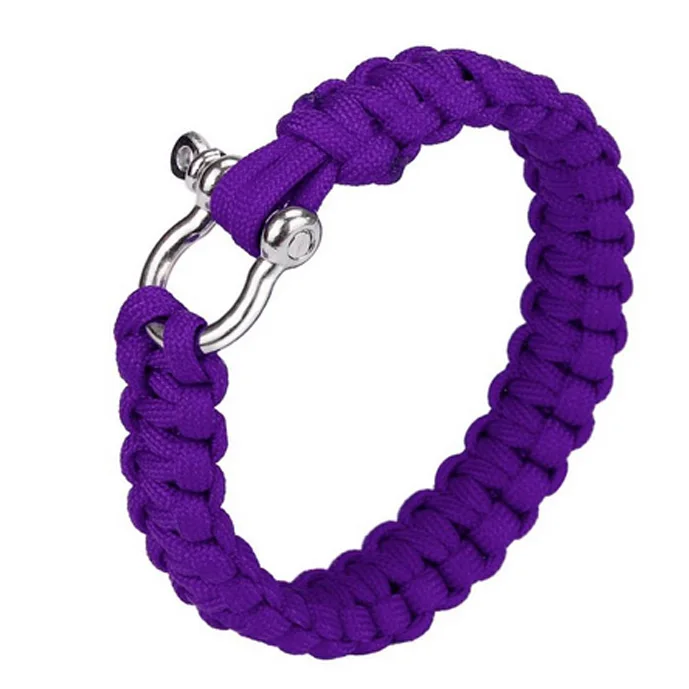 Самоспасательный регулируемый браслет из Паракорда 7 нитей плетеный парашютный