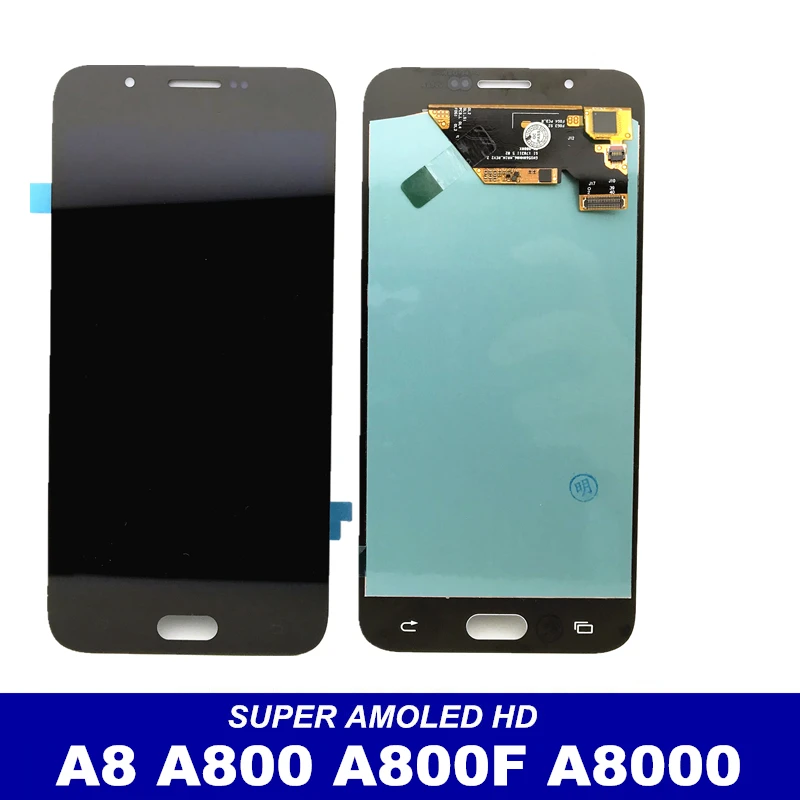 100% протестированный AMOLED ЖК дисплей для Samsung Galaxy A8 A800 A8000 A800F телефона сенсорный