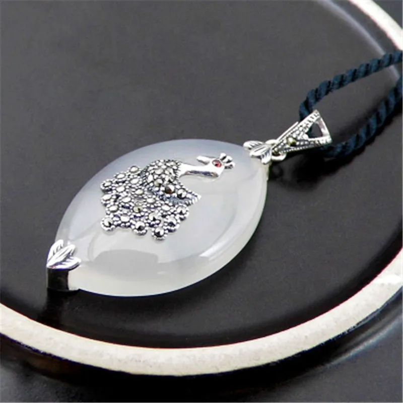 BESTLYBUY Настоящее серебро 925 пробы ювелирные изделия тайское ретро желтый &amp Белый