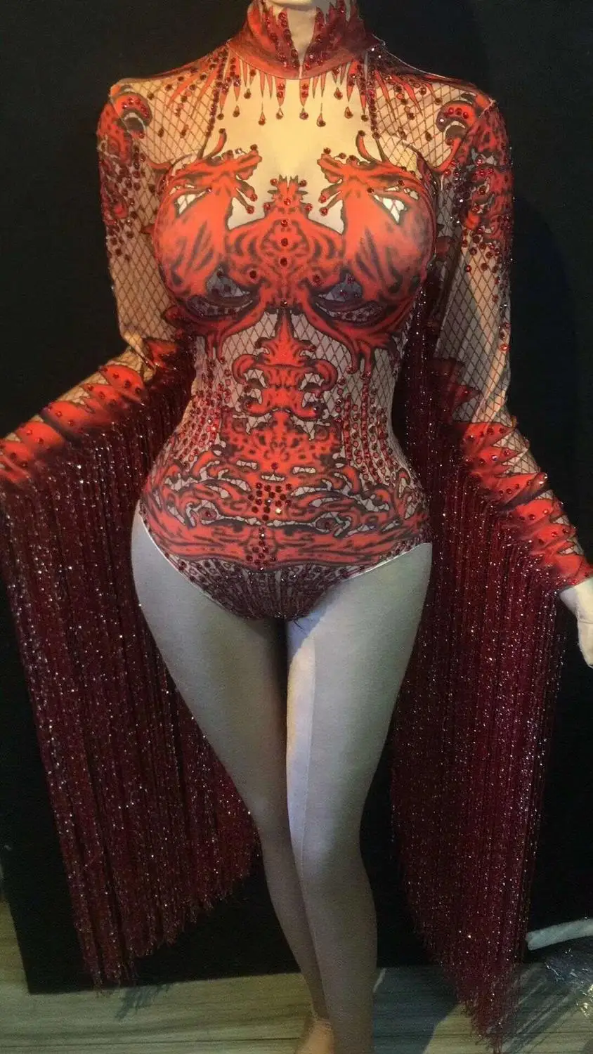 

Высокая эластичность кисточкой сексуальные женские кристаллы o-образным вырезом костюм вискоза сексуальный вечерний комбинезон