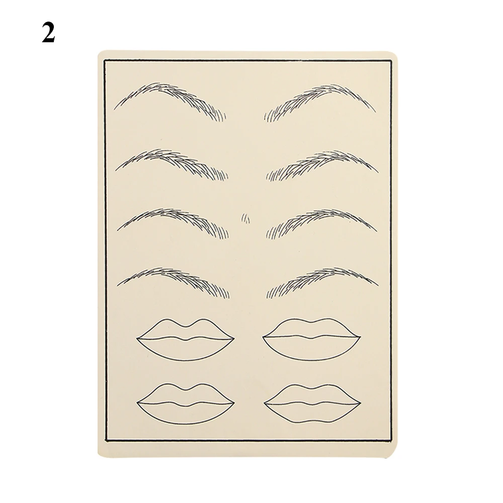 5 шт./лот Microblading Татуировка практика кожи Перманентный бровей губ поезд практика бумага для обучения аксессуары для начинающих художников