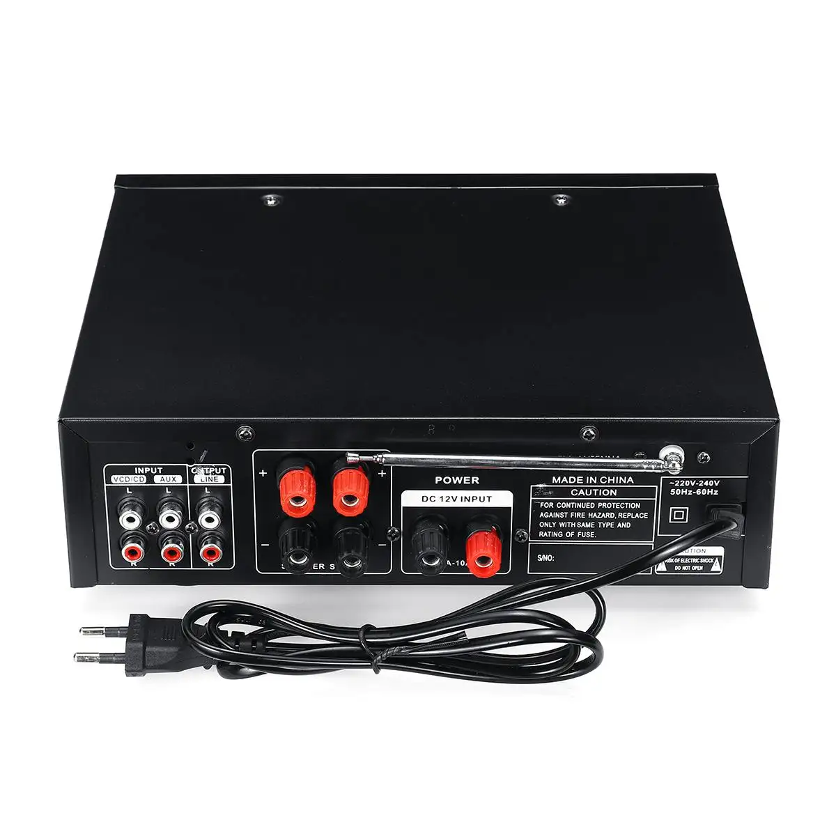 Audew 1200 Вт усилитель мощности HIFI bluetooth дистанционное стерео радио FM SD USB радиомикрофон автомобильный домашний AC220V-240V цифровой светодиодный дисплей
