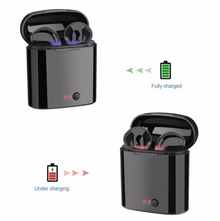 Заводские i7 i7s TWS беспроводные Bluetooth наушники вкладыши музыкальные набор стерео
