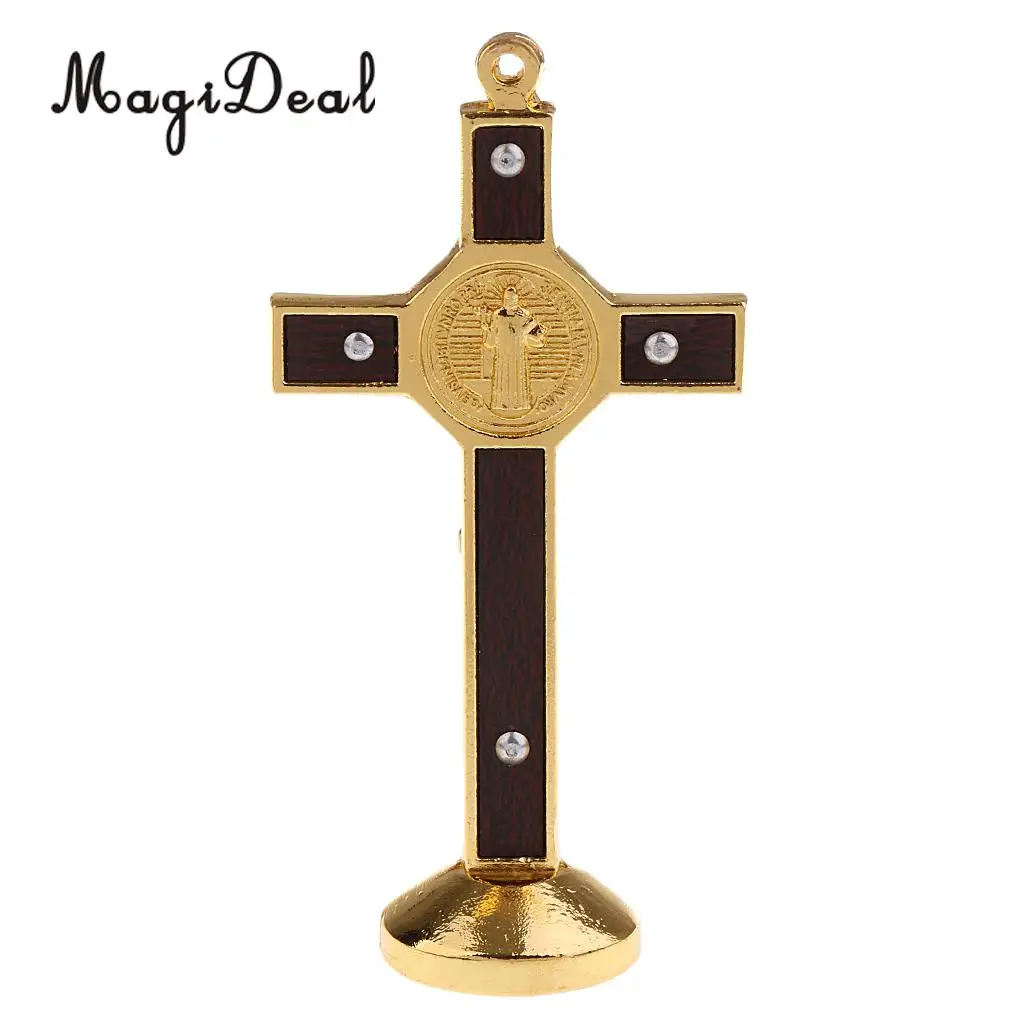 2 шт. фигурки распятия Иисуса Христа на подставке кресты для украшения дома