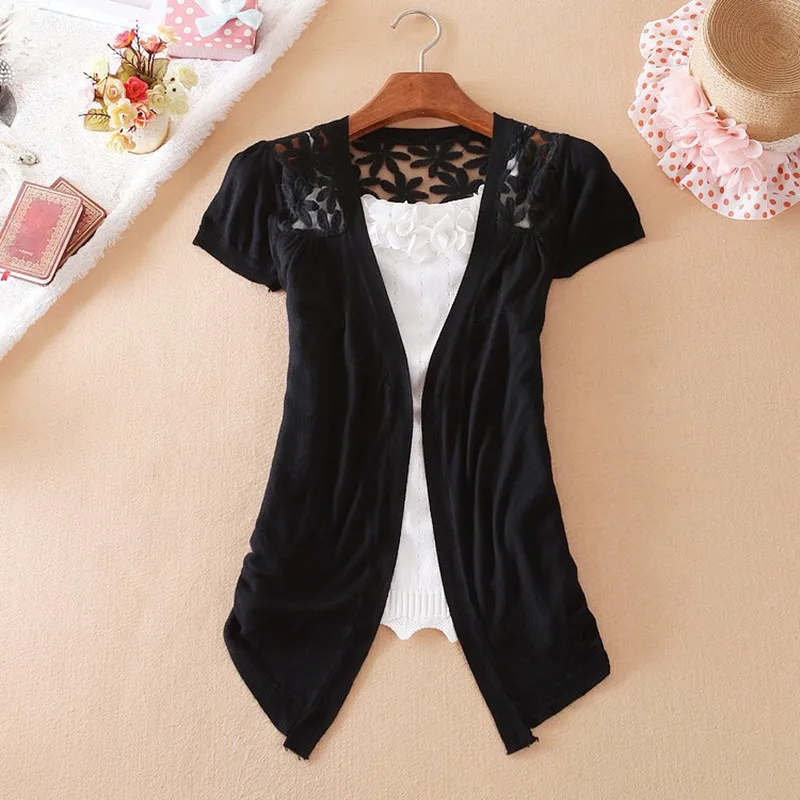 Тонкие свитера кардиган Новинка лета 2017 женская рубашка с кондиционированием