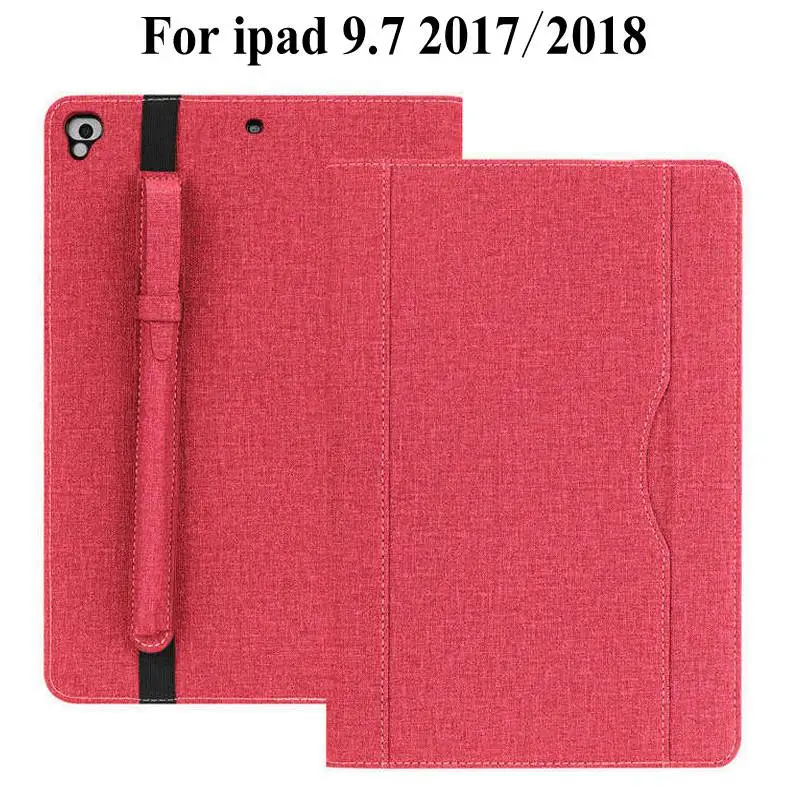 

Передняя Поддержка PU кожаный чехол для iPad 9,7 дюймов 2017 2018 Чехол для iPad Pro 9,7 iPad Air 1 2 9,7 дюймов чехол для планшета + пленка + ручка