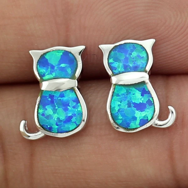 HAIMIS опт розница Маленькая симпатичная в форме кошки синтетический синий