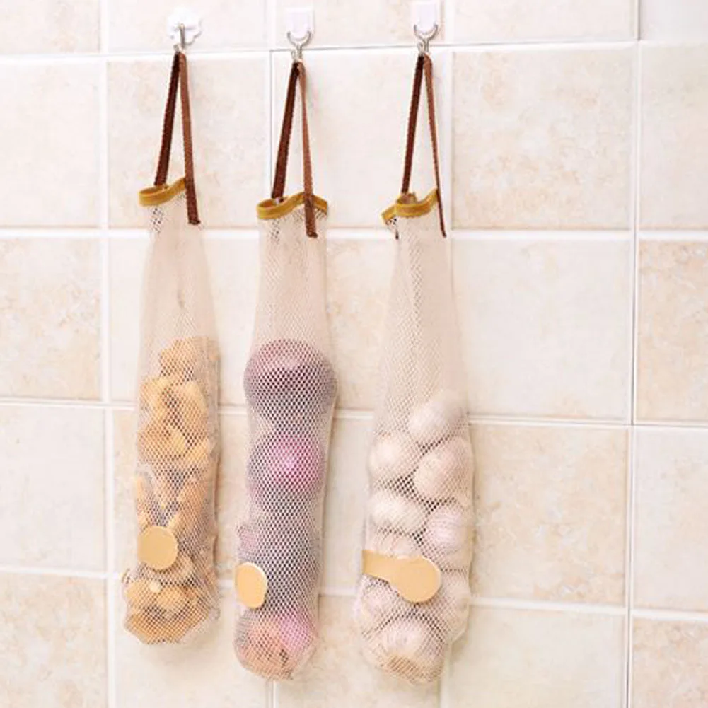 Creative Home Furnishing Hollow Breathable Hanging Storage Bag Of Fruit And Vegetable Garlic Onion | Дом и сад