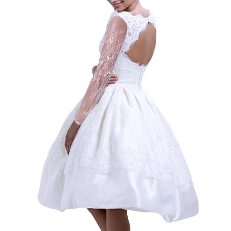 Кружевное винтажное платье с открытой спиной свадебное белое Пышное