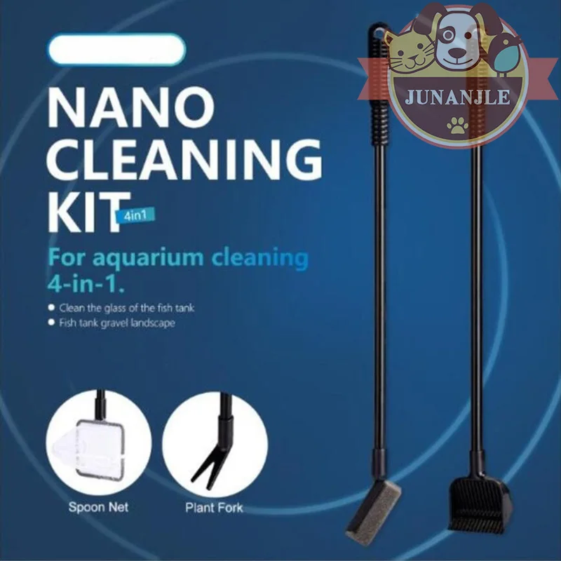 JU маленькая кисть для аквариума акриловая щетка очистки инструмент Золотая