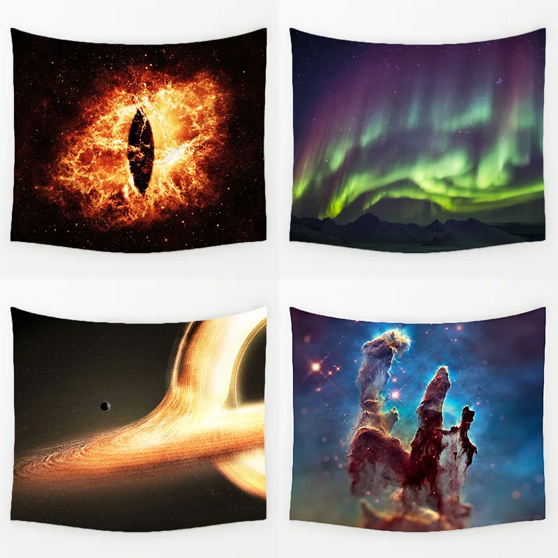 Comwarm великолепный большой Банг Туманность пейзаж Прочный Настенный висящий