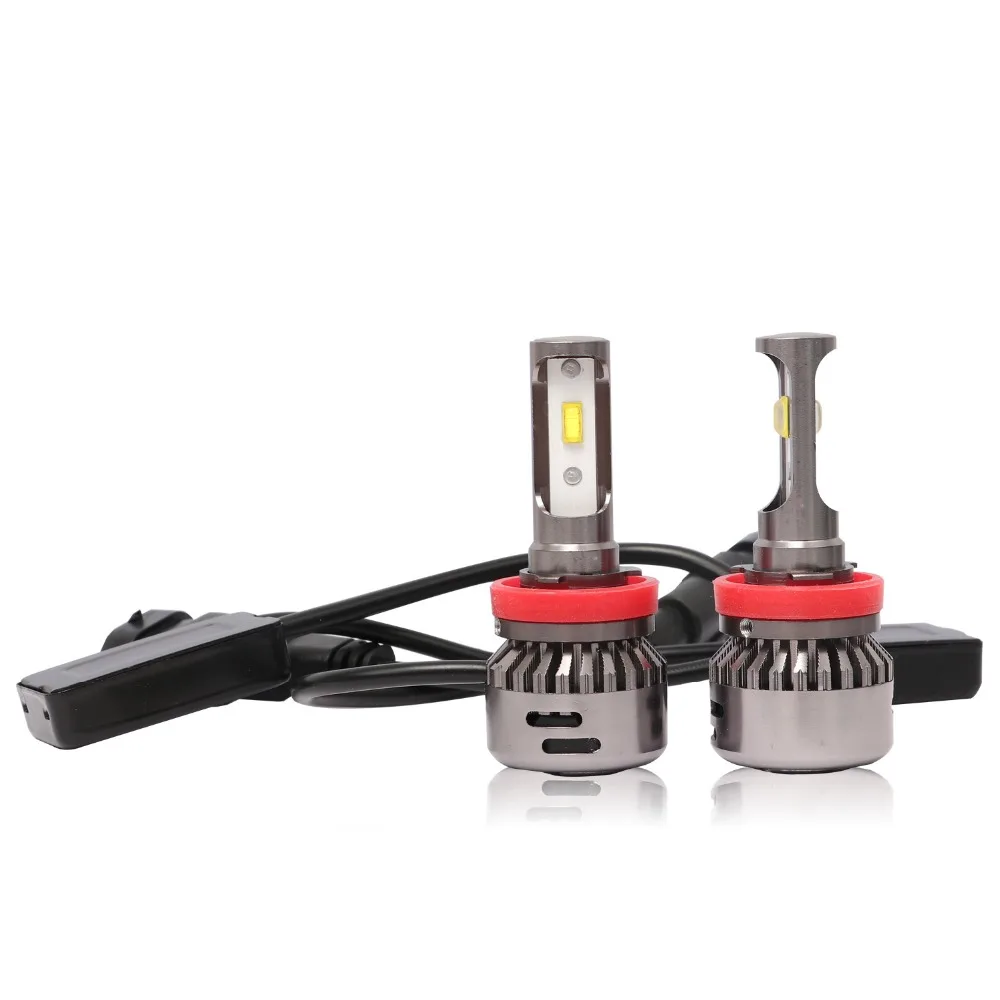 Aslent H7 светодиодный объектив 55 Вт/лампа 20000LM 6500 LED Canbus Error Free H4 H11 H8 H1 HB3 9005 HB4 9006 для авто фары автомобиля 12 v