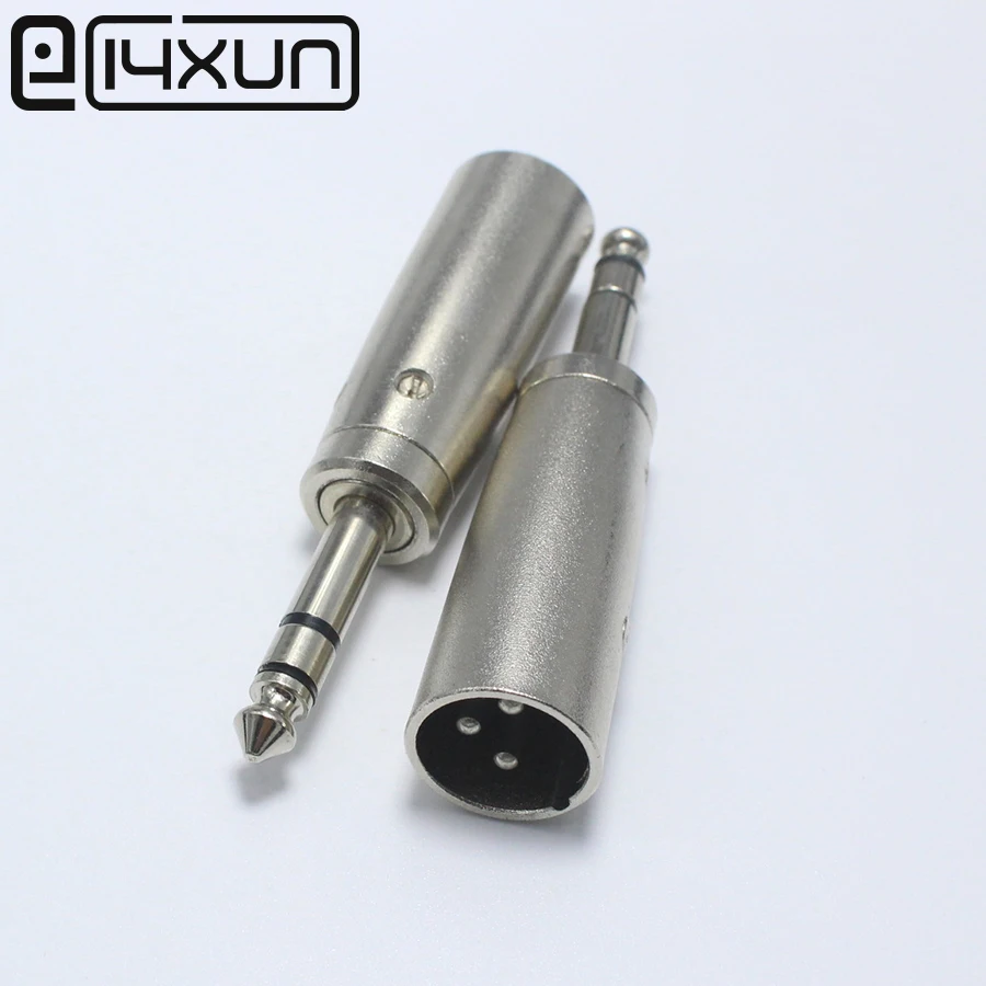 EClyxun 1 шт. высокое качество 3Pin XLR штекер 1/4 &quot6 35 мм стерео для аудио кабеля DJ