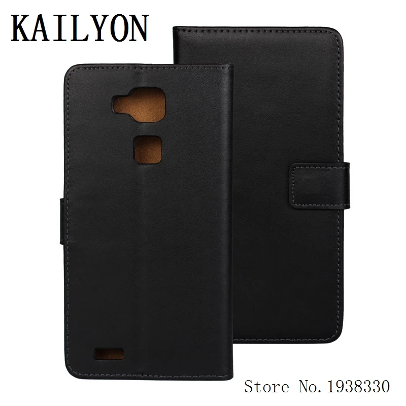 KAILYON For Huawei Mate7 Case Original Genuine Leather Ascend Mate 7 Phone Cover Flip Wallet Stand Bags With Car |