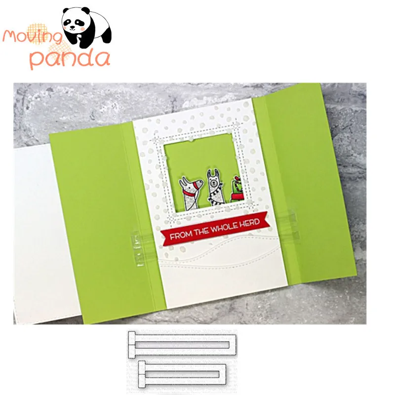 Trifold слайдер металла резки штампы для самодельные трафареты скрапбукинга