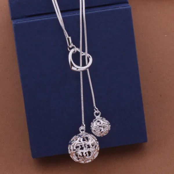 Женское Ожерелье с кулоном AN456 ювелирное изделие из стерлингового серебра |
