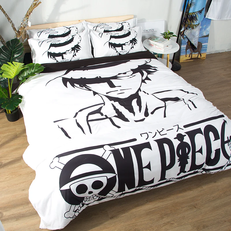 Аниме One Piece детские наборы постельных принадлежностей близнец полный королева