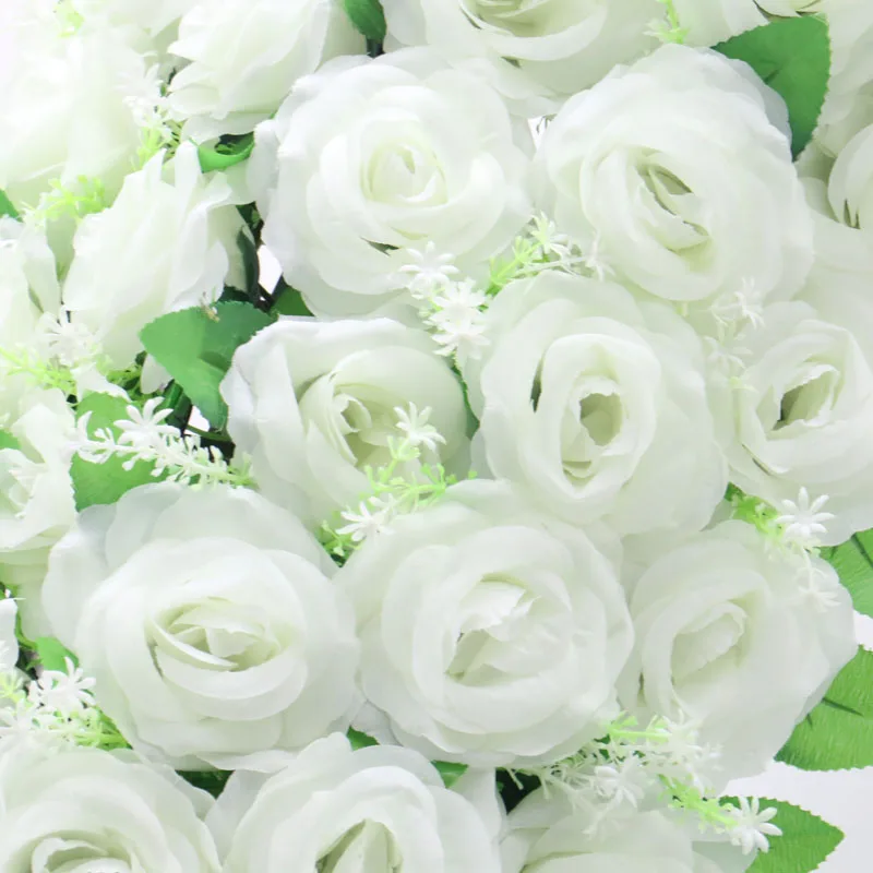 Новые искусственные цветы в ряды Lu свадебные Композиции садовый павильон