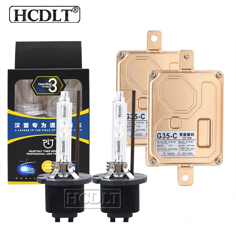 HCDLT 35 Вт HeartRay H1 H7 H11 HB3 HB4 9012 D2H Xenon Canbus HID Kit 4500K 5500K 6500K автомобильная лампа