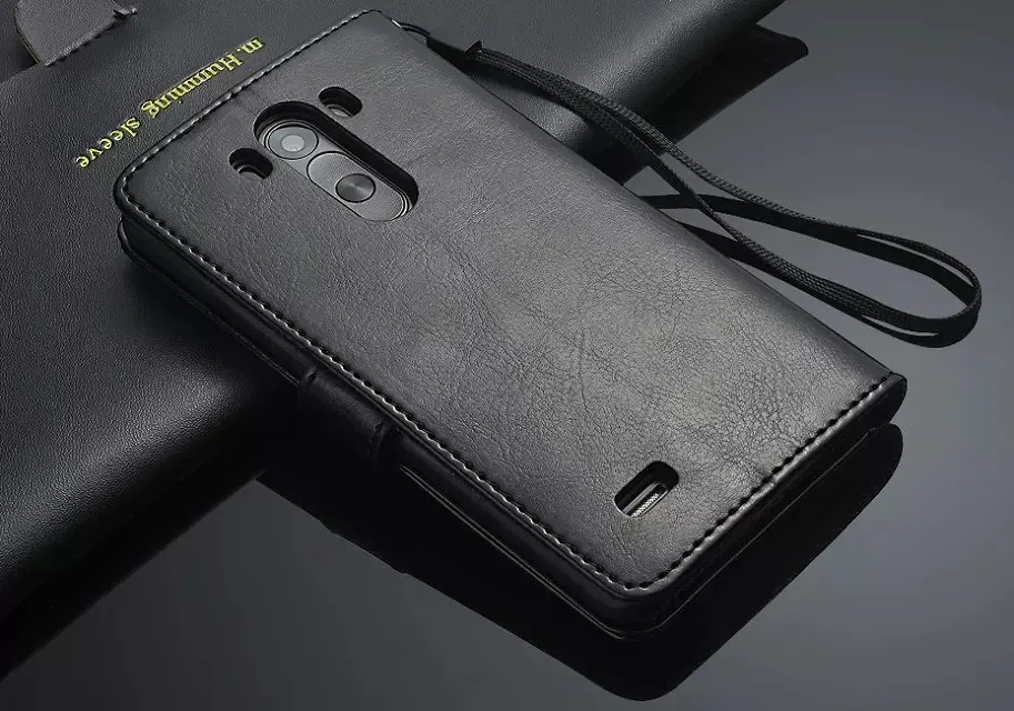 Photo Frame style for LG G3 Case D855 3 D850 Wallet card Slot stent cases Horse leather Pattern Flip protect Cover black LG3 | Мобильные