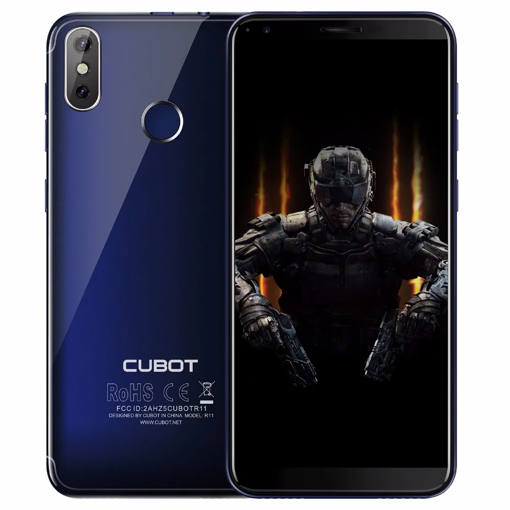 Смартфон Cubot R11 Android 8 1 5 'ཎ:9 дисплей MT6580 четырехъядерный 2 Гб 16 2800 мАч двойная