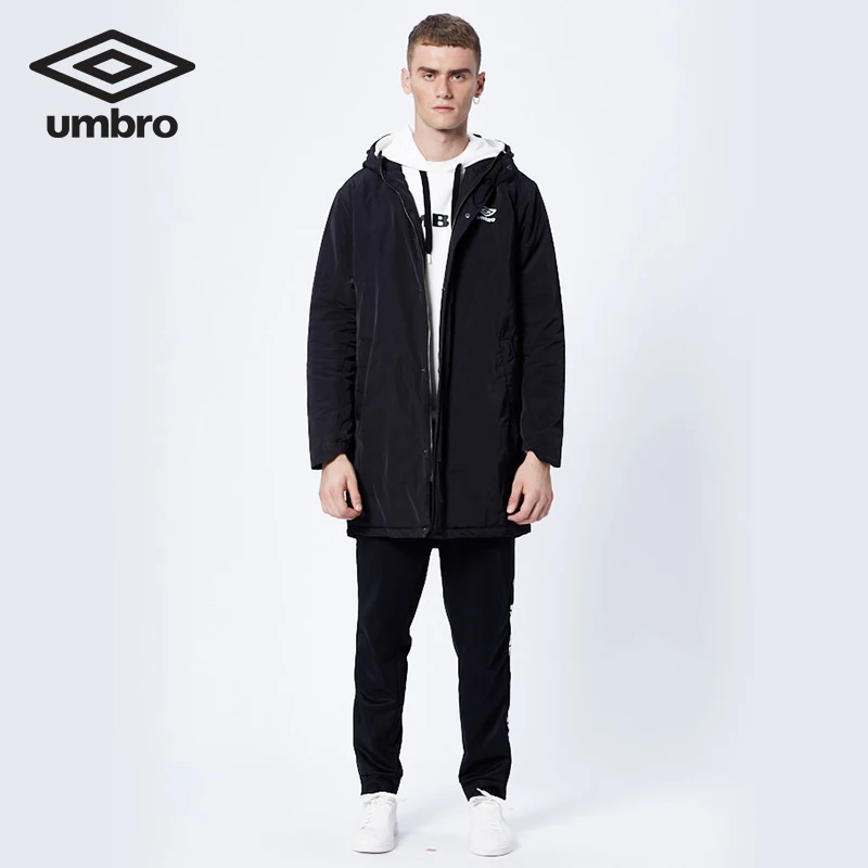 UMBRO осень зима теплая верхняя одежда пальто Новая мужская длинная одежда теплая флисовая куртка на молнии пальто спортивная одежда UI183AP2299
