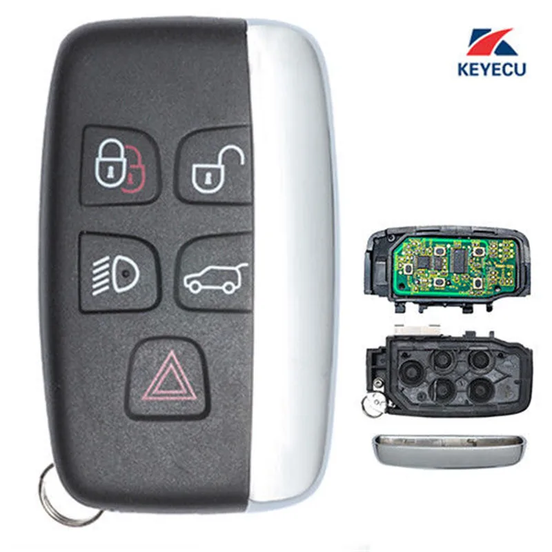 KEYECU Замена дистанционного, автомобильные аксессуары, брелок для Land Rover LR2 LR4 2012-, Range Rover Evoque/Спорт 2012- FCC ID: KOBJTF10A