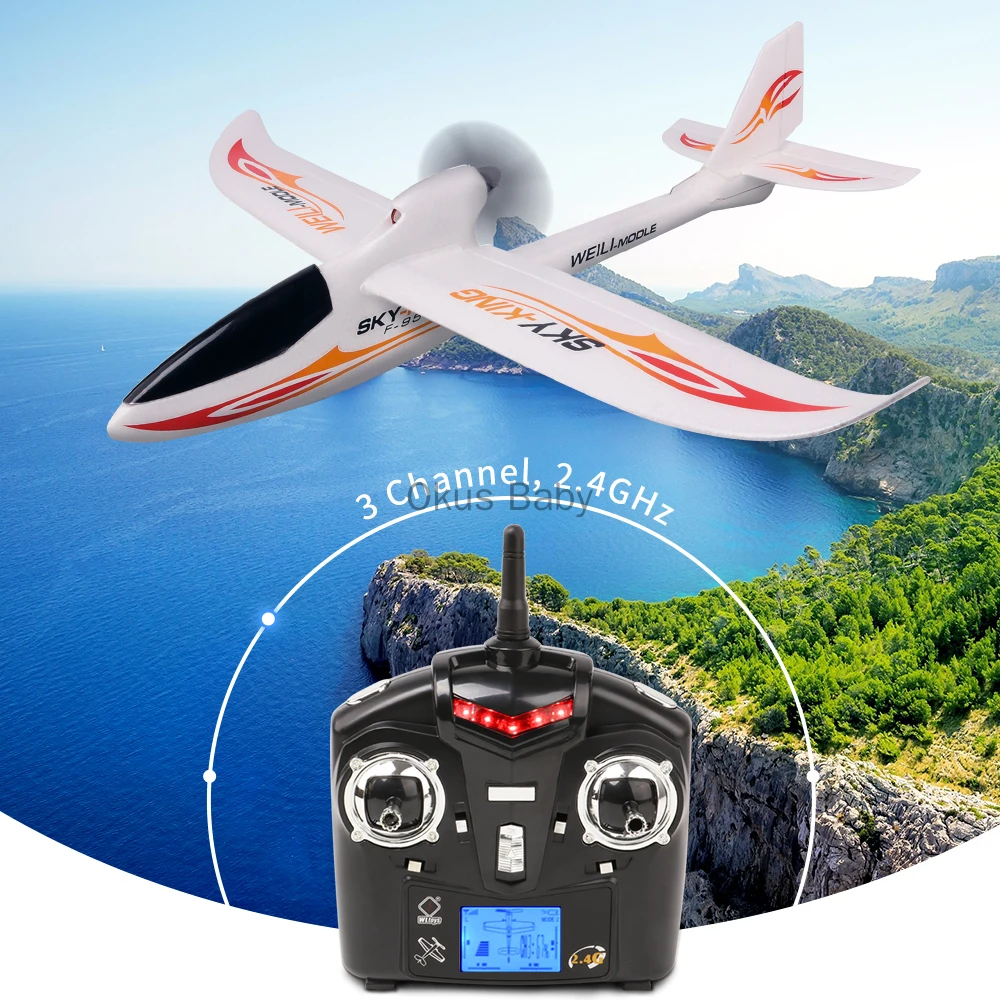 Совершенно новый 2 4G 3Ch RC самолет с фиксированным крыльем уличные игрушки Дрон для