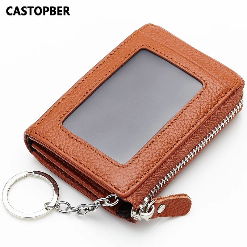 Милый корейский кошелек для монет первый слой из воловьей кожи натуральная кожа