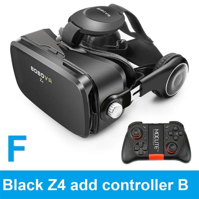 Z4-BK-MOCUTE-050 Очки виртуальной реальности, 3D очки VR,, BOBOVR Z4/bobo vr Z4, мини, google cardboard VR Box 2,0 для 4,0-6,0 дюймового смартфона - Цвет: Z4-BK-MOCUTE-050