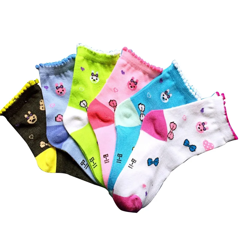 5 пар в упаковке Новинка 2018 года Сезон весна осень Модные кружевные милые