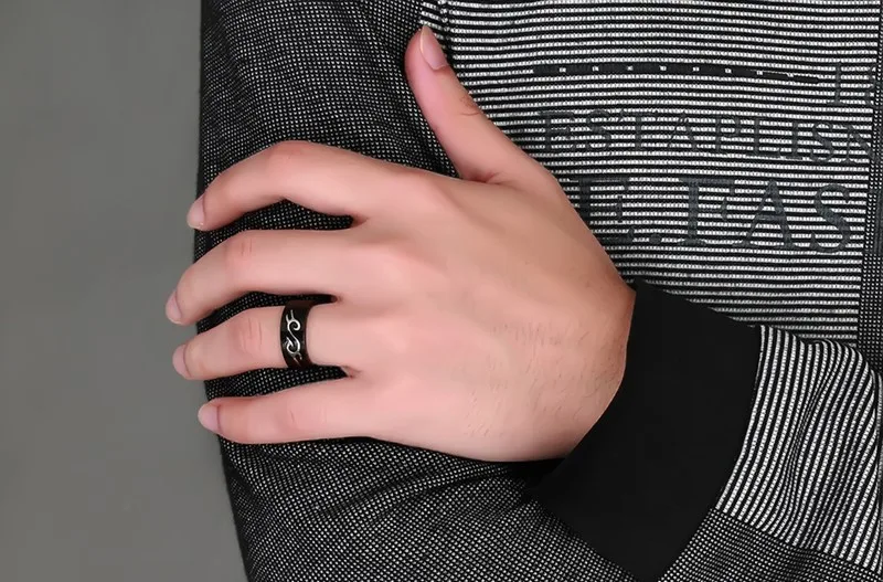 Мужское кольцо eamaor модное индивидуальное съемное из нержавеющей стали 316 л 8 мм