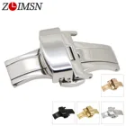 Ремешок ZLIMSN из нержавеющей стали 316L для наручных часов, сменный Браслет с двойными пуговицами и застежкой-бабочкой, 2017