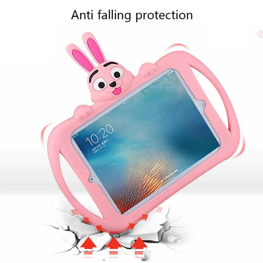 Детский противоударный чехол для iPad 9,7 A1893 A1954 A1822 A1823 безопасный силиконовый мягкий чехол для планшета с изображением животных