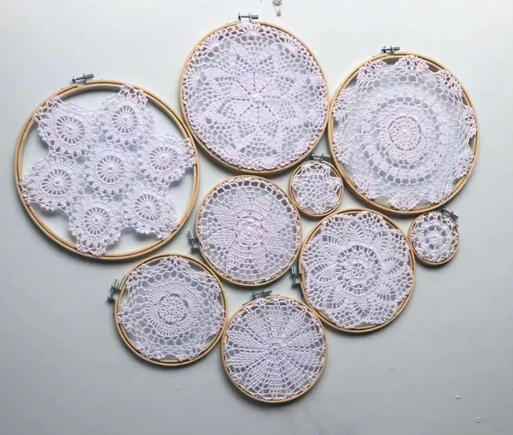 STYLE A 1 комплект DIY гобелен настенный кружевной Ловец снов набор свадебные фоновые украшения мексиканские вечерние Бохо настенные украшения - Цвет: STYLE A