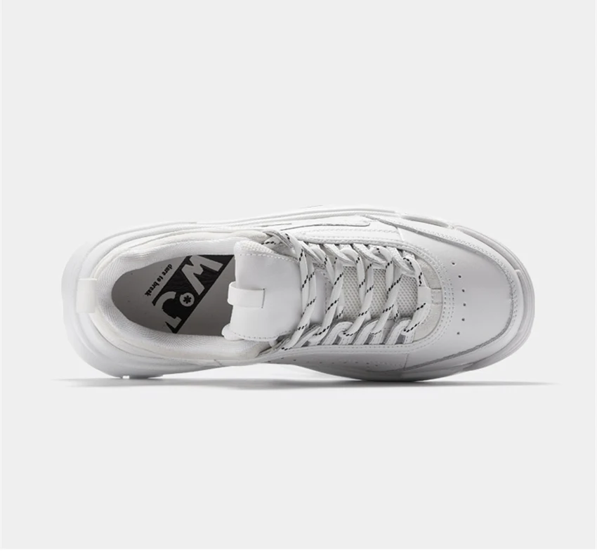 Delivr/Новинка года; мужские кроссовки на массивном каблуке; zapatillas hombre; Тройная Мужская обувь; Цвет белый; обувь для папы; Повседневный Спортивный Бег; Мужская обувь; S